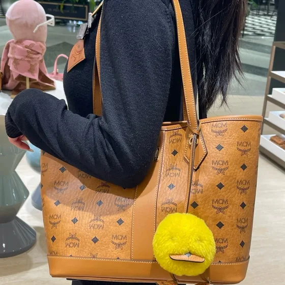 MCM Toni Tote Cognac Shoppertasketur