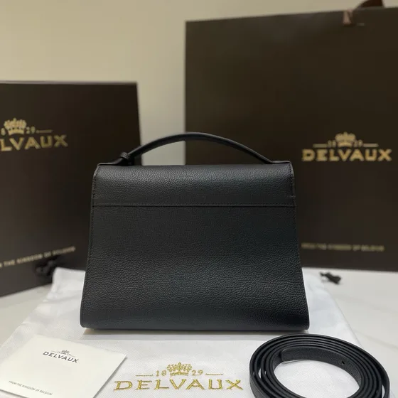 Delvaux Brillant Black Top Handle