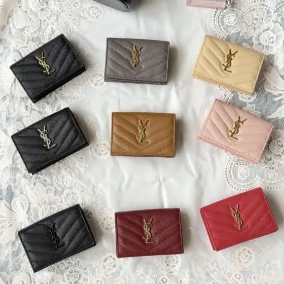 YSL Cassandre Matelassé Card Case Multi Card Holder