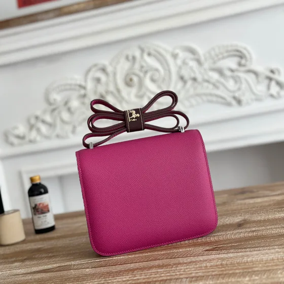 Hermes Constance Fuchsia Schoudertas