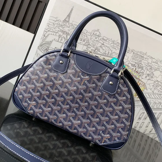 Goyard Saint Jeanne Biru laut Biru Top Handle