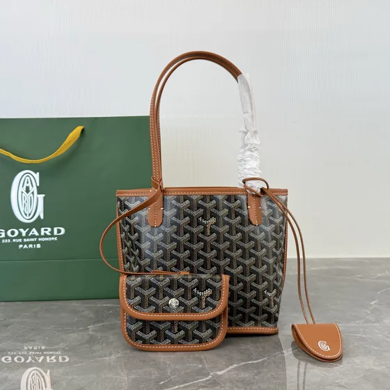 Goyard Anjou Mini Yellow Tote Bag