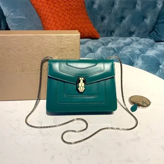 Bvlgari Serpenti Forever Crossbody Bag Emerald Green Crossbody