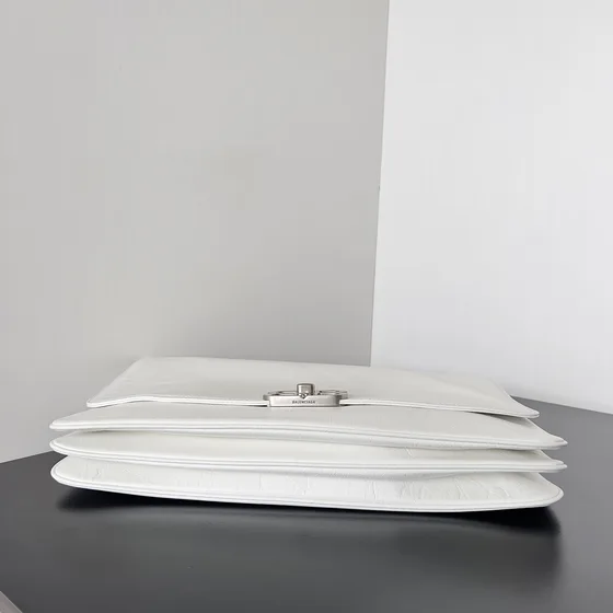 Balenciaga Bb Soft Bolsa de aba Branco Bolsa de ombro