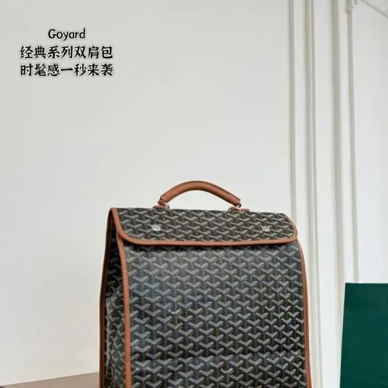 Goyard Saint Leger Backpack Black Brown Backpack