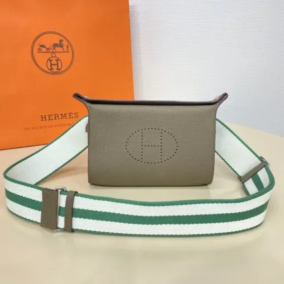 Hermes Videpoches Etoupe Crossbody