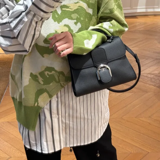 Delvaux Brillant Black Top Handle