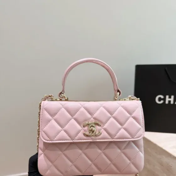 Chanel Trendy Cc وردي Top Handle