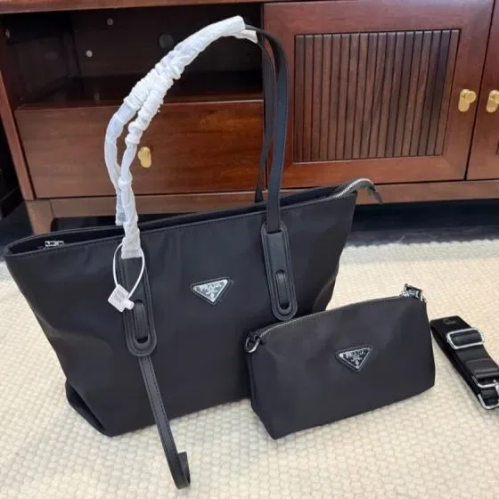 Prada Re-Edition 2000 Mini Nylon Tote Black Tote Bag