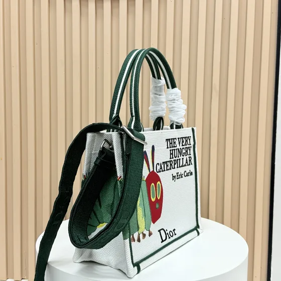 Dior Dior Book Tote (The Very Hungry Caterpillar) Putih Tote Bag