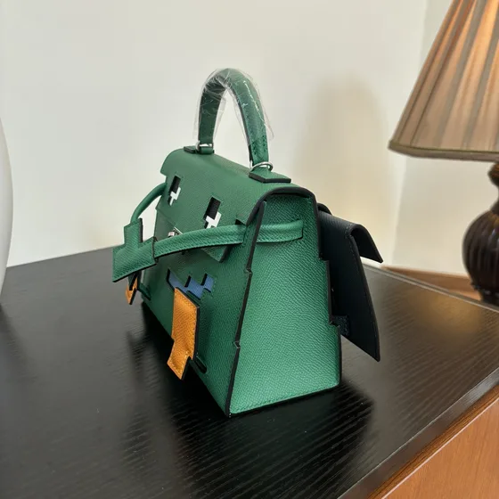 Hermes Kelly Doll Picto أخضر Top Handle