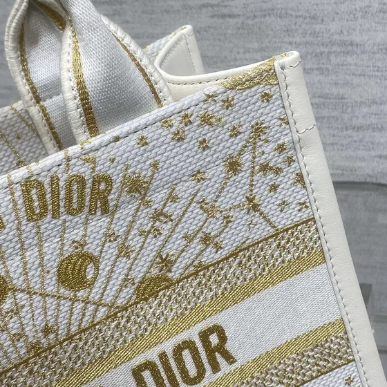Dior Dior Book Tote Hvid Tophåndtag