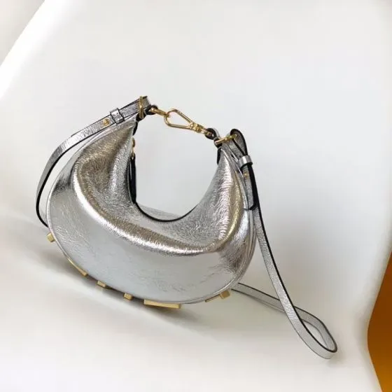 Fendi Fendigraphy Small Silver Hobo