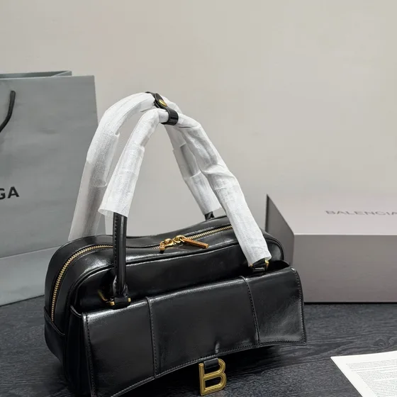 Balenciaga Editor Small Top Handle Bag Black Top Handle