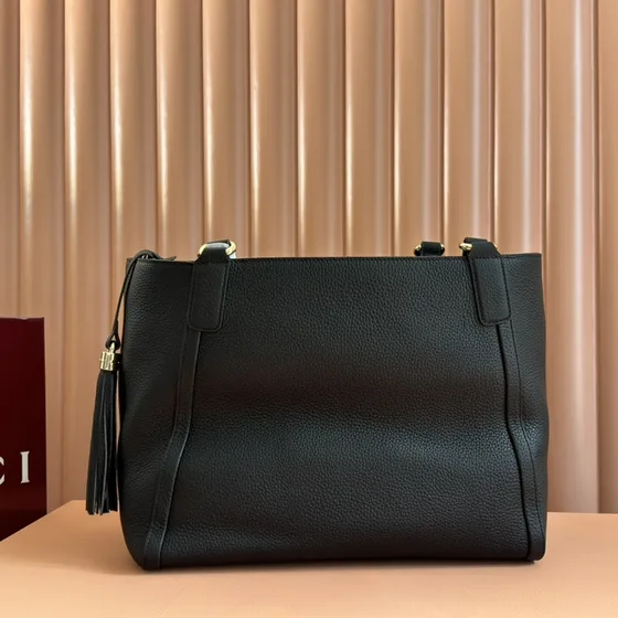 Gucci Soho Topphandtag Bag Svart Topphandtag
