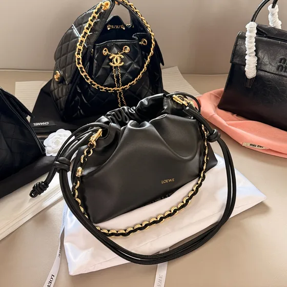 Loewe Flamenco Purse Sort Skuldertaske