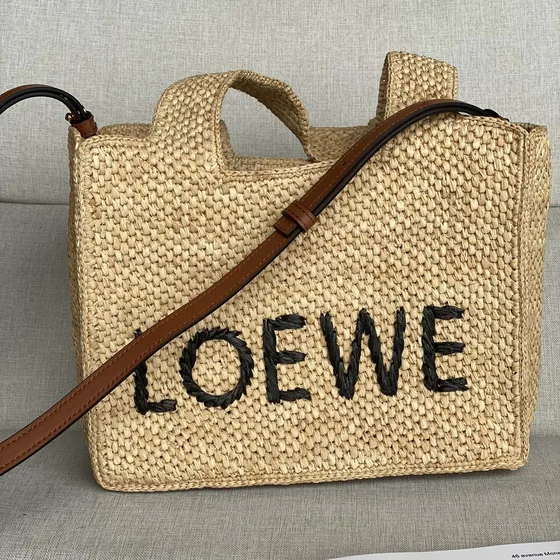 Loewe Loewe Font Tote Beige Shoppertasche