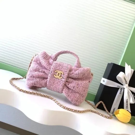 Chanel Bow Bag Pink Shoulder Bag