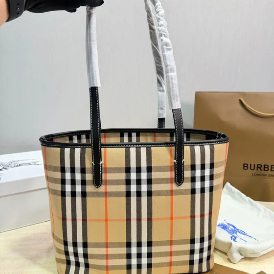 Burberry Check Tote Archive Бежевый Сумка-шоппер