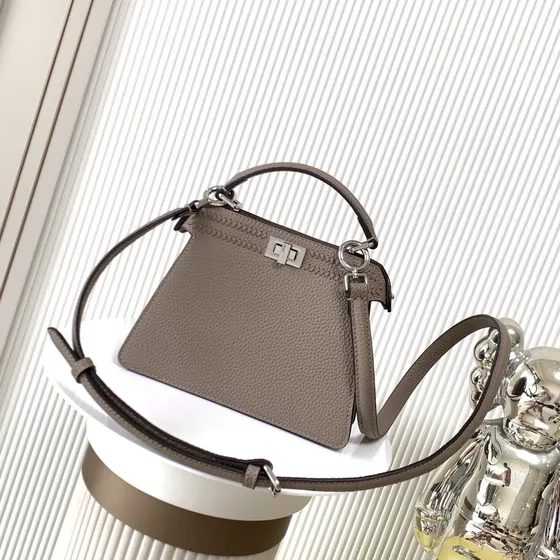 Fendi Peekaboo Iseeu Petite Gray Top Handle