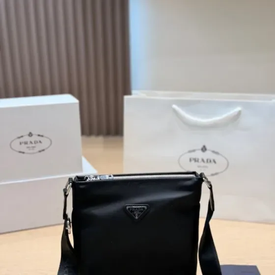 Prada Nylon Crossbody Bag Black Crossbody