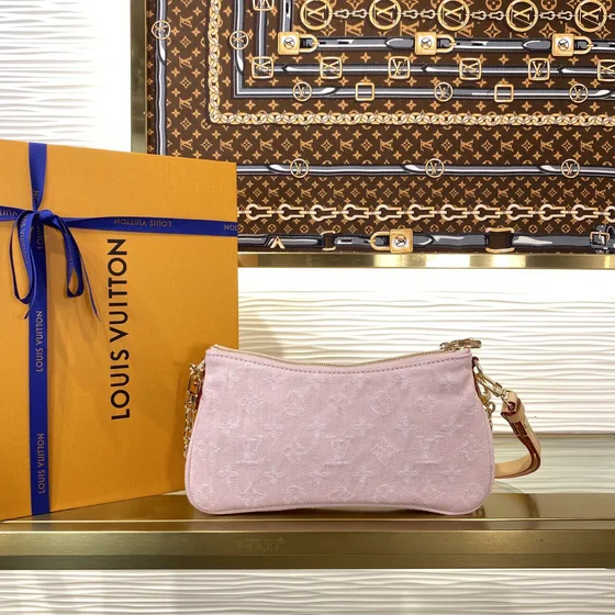 Louis Vuitton Liv Pochette Wisteria Pembe Crossbody