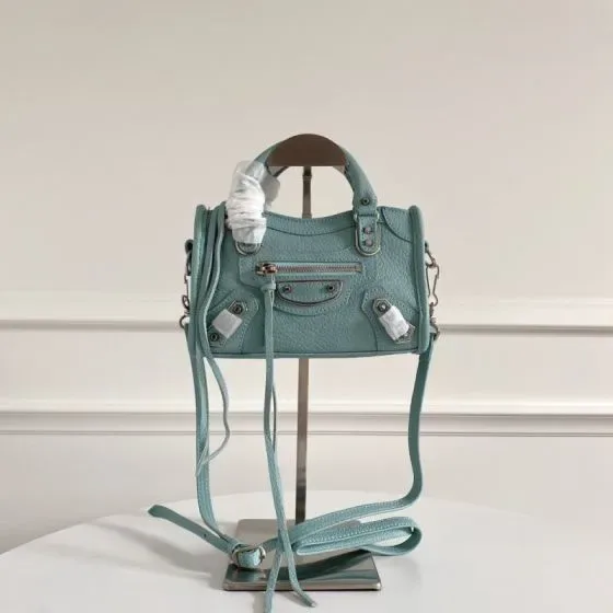 Balenciaga Le City Mini Bag Light Turquoise Top Handle