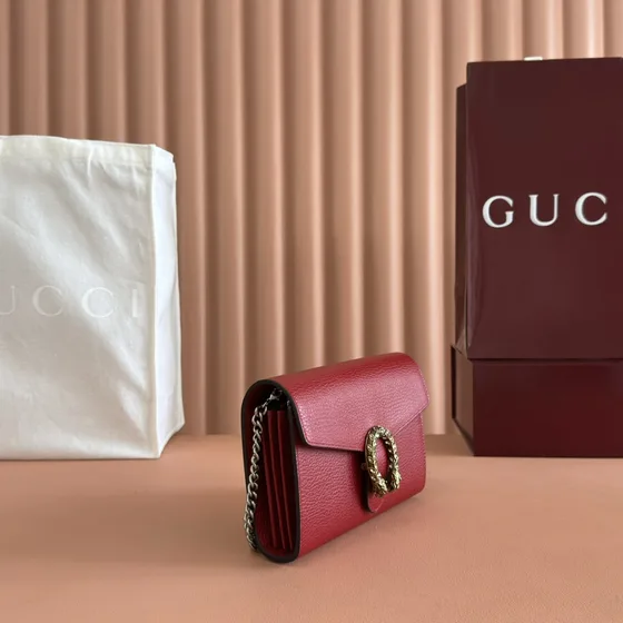 Gucci Dionysus Chain Cartera Rojo Woc