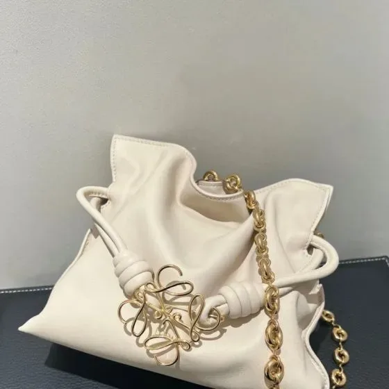 Loewe Flamenco Purse White Shoulder Bag
