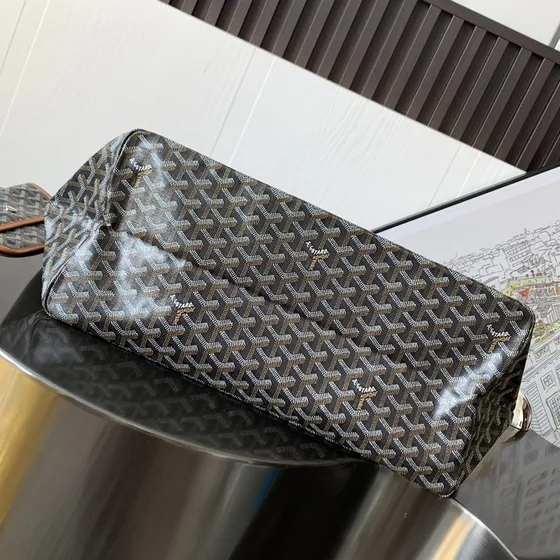 Goyard Saint Louis أسود بني Tote Bag