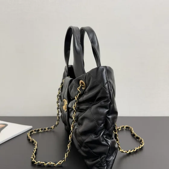 MCM Quilted Chain Borsa tote Nero Borsa tote