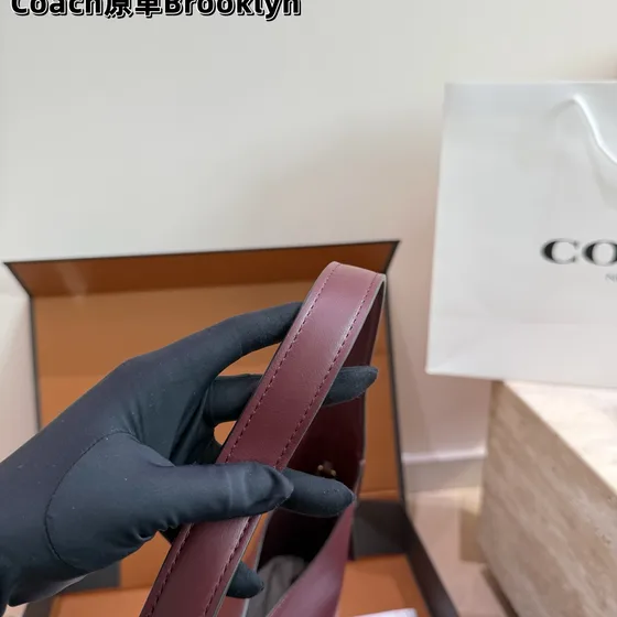Coach Brooklyn Burgundy Hobo