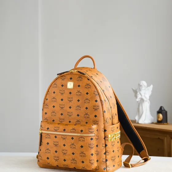 MCM Stark Sac à dos In Visetos Cognac Sac à dos