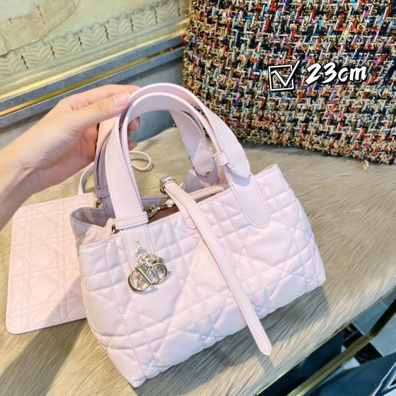 Dior Dior Toujours Merah jambu 23cm Tote Bag