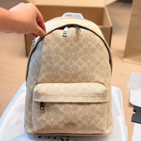 Coach Mini Court Rucksack Light Khaki/Chalk Rucksack