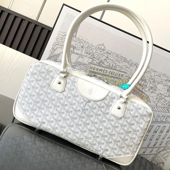 Goyard Saint Martin Bag أبيض Top Handle
