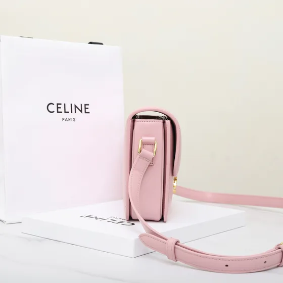 Celine Triomphe Rose Sac épaule