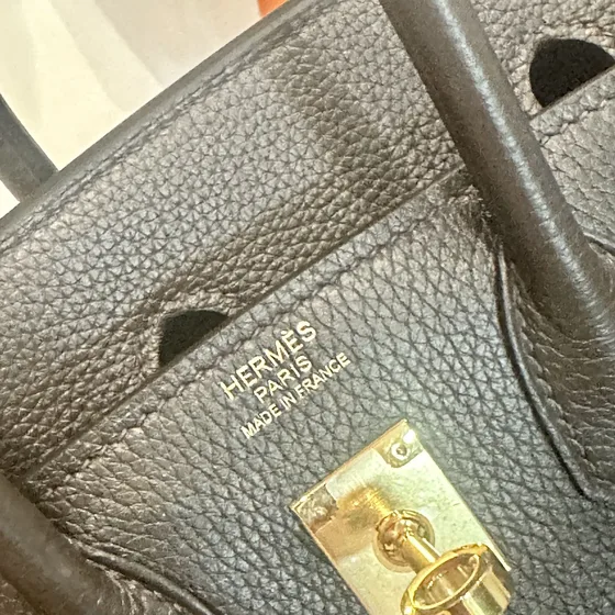 Hermes Birkin 25 Black 25cm Top Handle