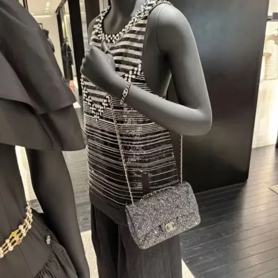 Chanel Classic Flap Silver Crossbody