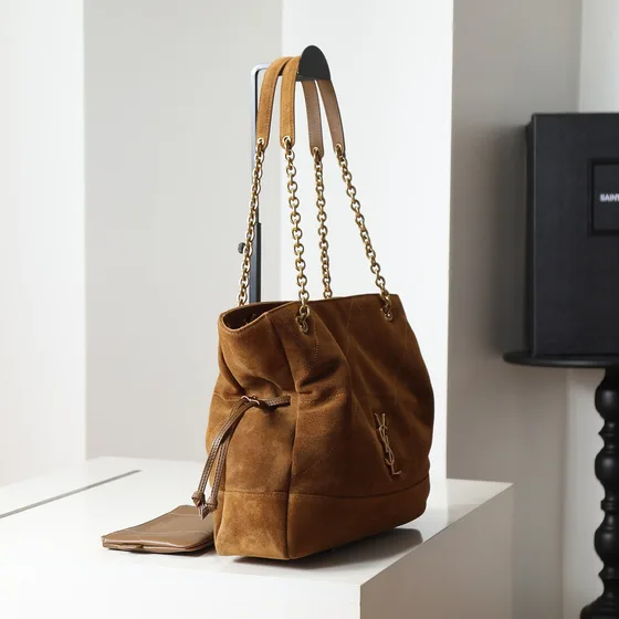 YSL Jamie Shopping Bag Caramel สีน้ำตาล Shoulder Bag
