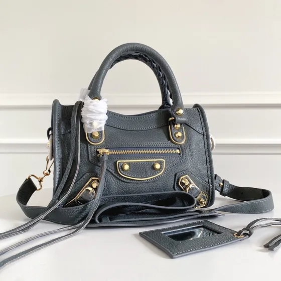 Balenciaga City Mini Dark Gray Верхняя ручка