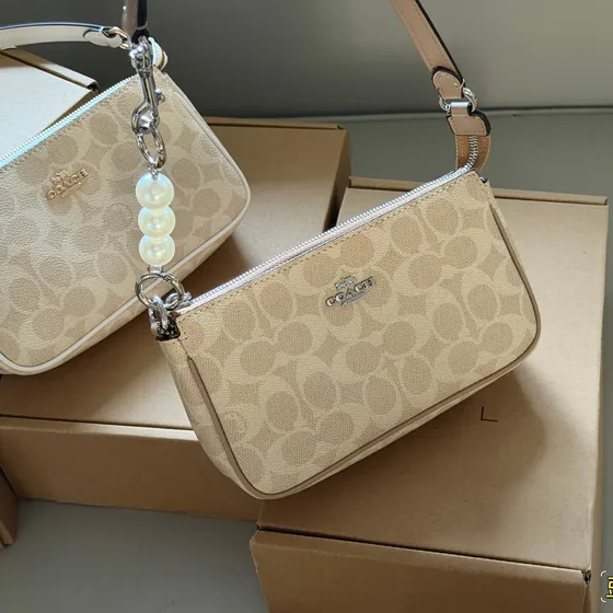 Coach Nolita 19 Bianco/Beige Borsa a spalla