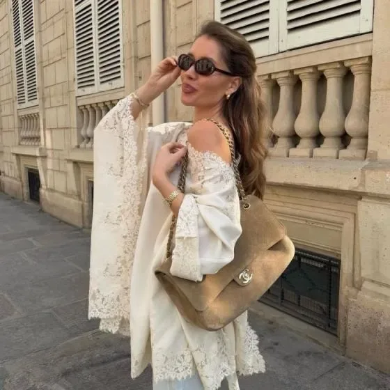 Chanel Classic Flap Beige Shoulder Bag