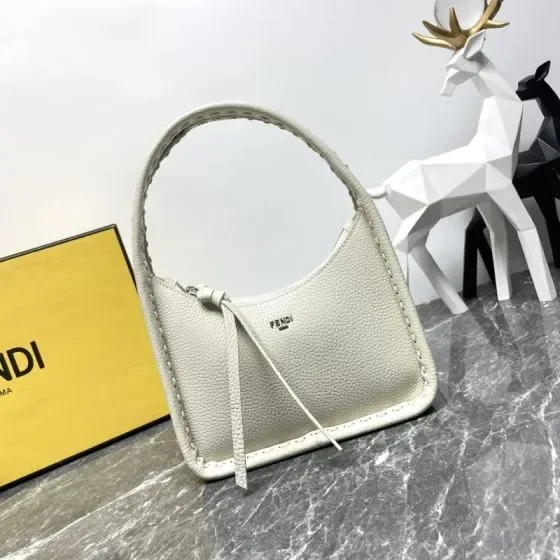 Fendi Fendessence Mini Hobo Bag White Hobo