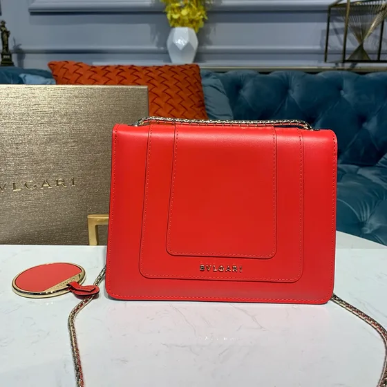 Bvlgari Serpenti Forever Shoulder Bag Merah Shoulder Bag