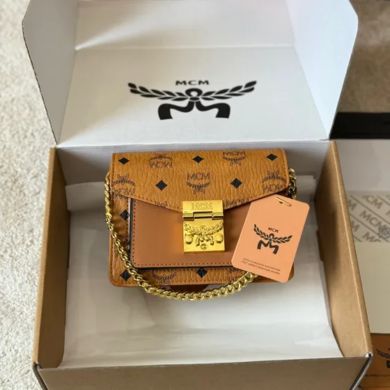 MCM Millie Crossbody Cognac Crossbody