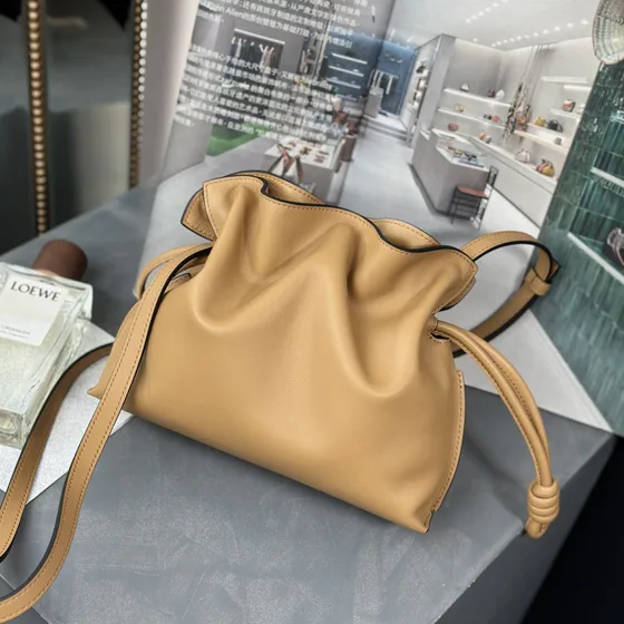 Loewe Flamenco Clutch Beige Crossbody