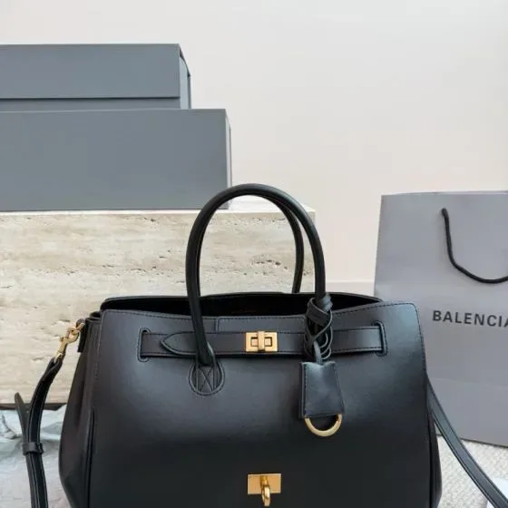 Balenciaga Bel Air Carry All Bag Black Top Handle