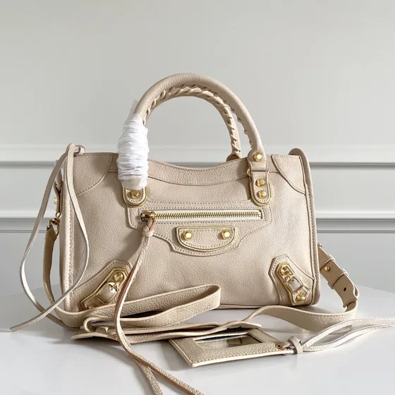 Balenciaga City Gold Beige Top Handle