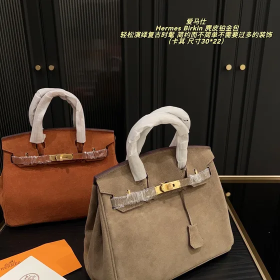 Hermes Birkin Khaki 30*22cm Top Handle